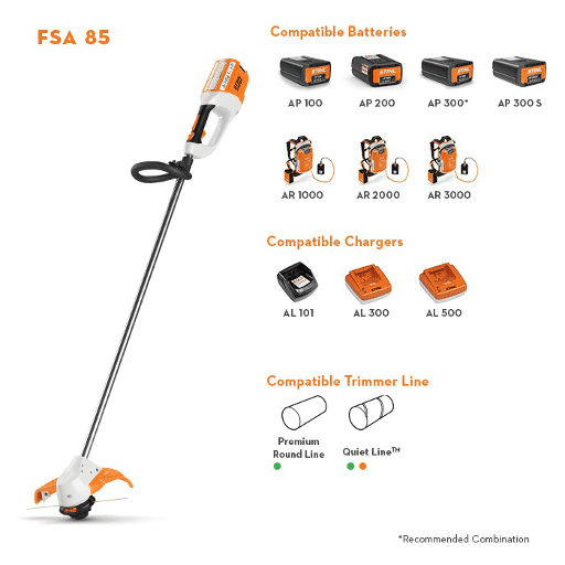 Stihl FSA 85 Compatibility