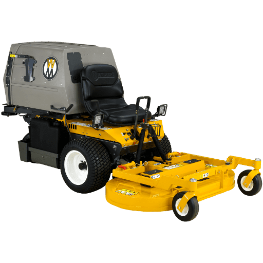 Walker MS18 Tractor and Mower, front right view.