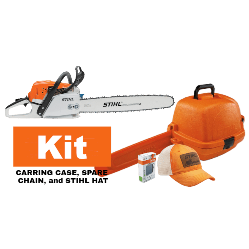Stihl MS 291 20", Case, Extra Chain, and Hat