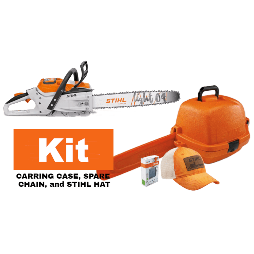 Stihl MSA 300 C-O Chainsaw, with case, extra chain, and Cap.